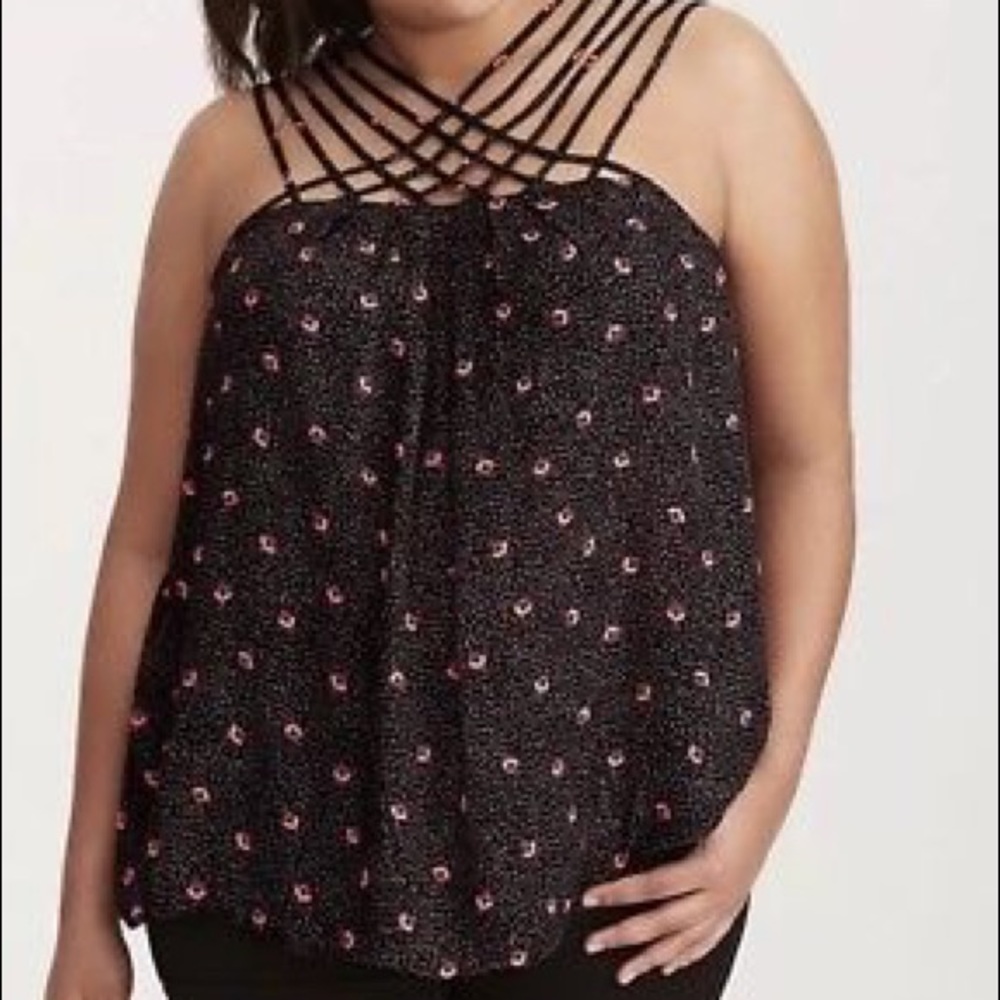 Torrid Black Strappy Tank top